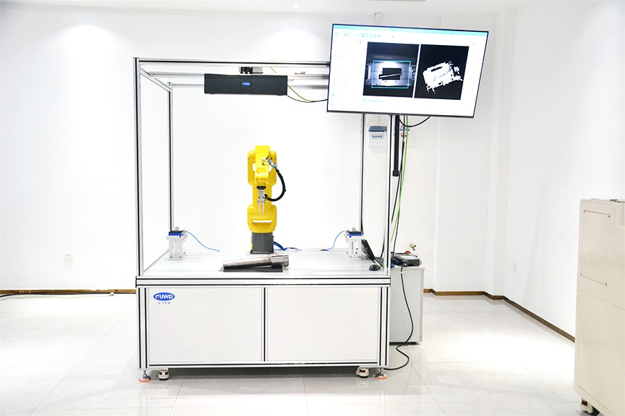 3D visual guide piston rod positive and negative grasp, point cloud recognition effect is good